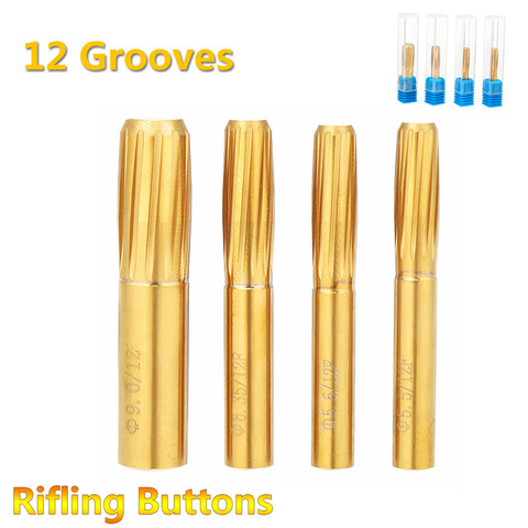 New Rifling Button 5.5mm 5.6mm 6.35mm 9.0mm 12 Flutes Hard Alloy Chamber Helical Machine Reamer Break Durable Tool Accessories ► Photo 1/6