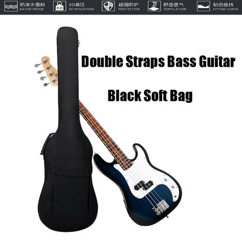 Oxford Cloth Padded Bass Carrying Bag Double Straps Waterproof Storage Bag for Bass Accessory Parts Electric Bass Bag 