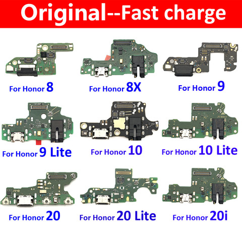 100% Original USB Charge Port Jack Dock Connector Charging Board Flex Cable For Huawei Honor 8 9 Lite 10 20 Pro 20i 5C 5X 8X Max ► Photo 1/4