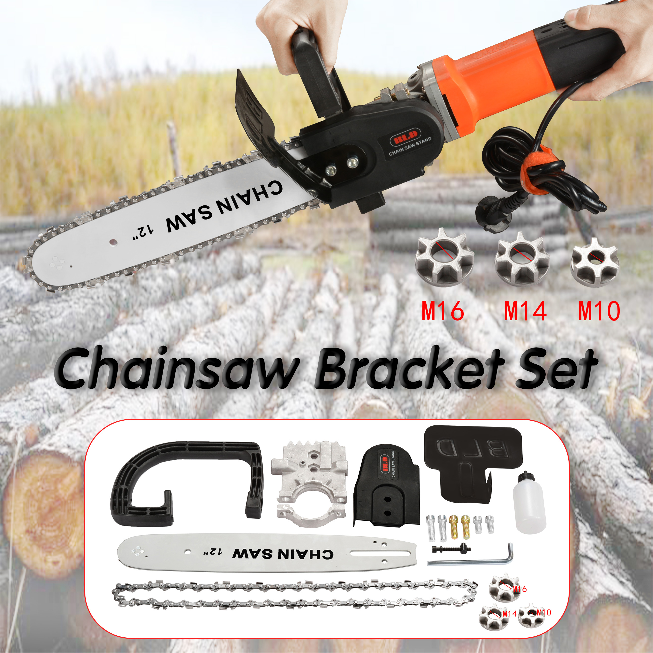 11.5" Electric Chainsaw Stand Bracket Set Woodworking Cutting Tools for 100 11 