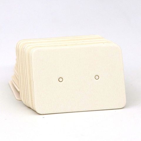 100 PCS 2.5*3.5cm Rectangle Black White Blank Kraft Paper Jewelry Holder Earring Cards Label Tags DIY Accessories Wholesale ► Photo 1/5