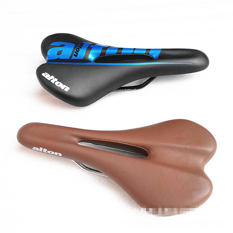 G177 Bicycle saddle seat Retro mountain road folding bike brown saddle with spring 27*14CM ► Photo 1/6