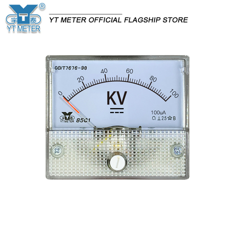 85c1 DC high voltage voltmeter 5kV 10kV 20kV 50kV 100kV pointer voltmeter resistance kilovoltmeter detection high voltage instal ► Photo 1/6