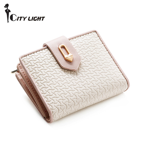 New Short Wallet Women Fashion Zipper Hasp Panelled Small Purse High Capacity Coin Purse Card Holder ► Photo 1/6