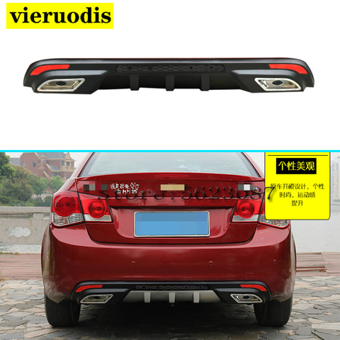 For Cruze Rear spoiler ABS Rear Bumper Diffuser Bumpers Protector For 2009-2014 Chevrolet cruze After chrome lip rear spoiler ► Photo 1/6