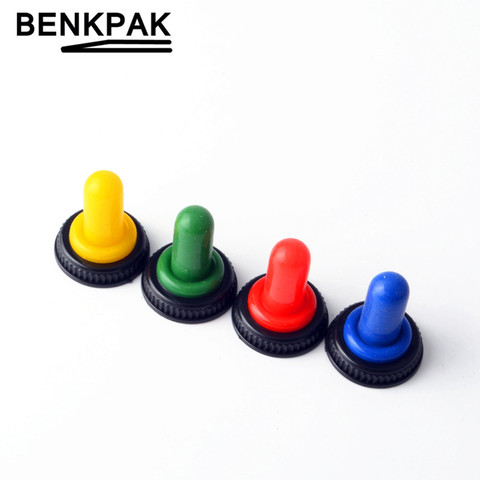 12mm toggle switch boot green red yellow blue water proof cover ► Photo 1/6