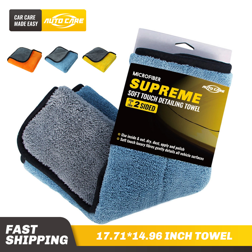 45cmx38cm Microfiber Super Thick Plush Car Cleaning Drying Cloths Towel Polish