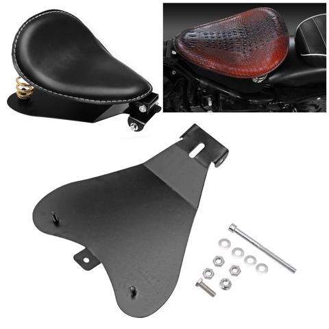 Motorcycle Solo Seat Baseplate Bracket Support Holder Mounting Kit Base Plate Brackets For Harley Sportster Bobber Honda Yamaha ► Photo 1/6