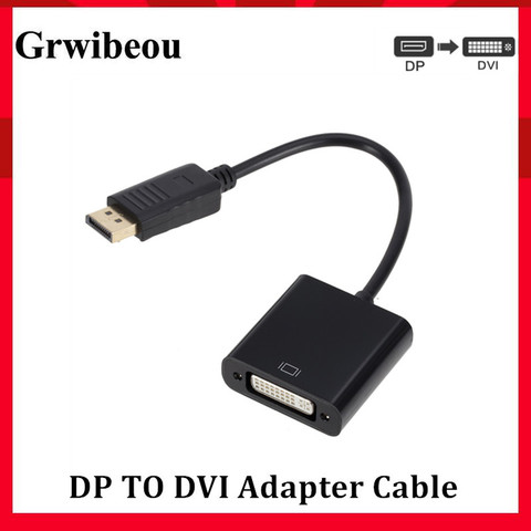 Grwibeou Display Port To DVI Cable Adapter Converter Male To Female 1080P For Monitor Projector Displays DP TO DVI Adapter Cable ► Photo 1/6