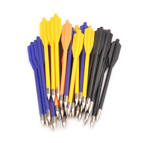 6pcs/lot 4-Color PP Plastic Crossbow Bolts Arrows Length 160mm Diameter 6.2mm Crossbow Bolts Arrows ► Photo 1/6