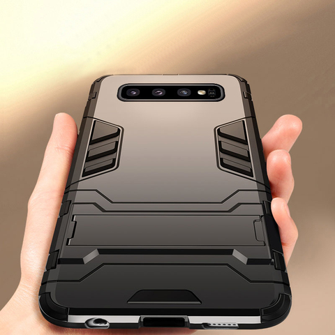 CAPSSICUM Kickstand Armor Case for Samsung Galaxy S10 S10E Plus S10+ Cases Shockproof Stand Cover for Samsung S10 S10E S10Plus ► Photo 1/6
