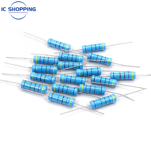 50PCS 5W Metal Film Resistor 1% Five-color Ring Power Resistor 0.1~1M 3.3 10R 47 68 100 220 360 470 1K 2.2K 10K 22K 4.7K 100KOhm ► Photo 1/2