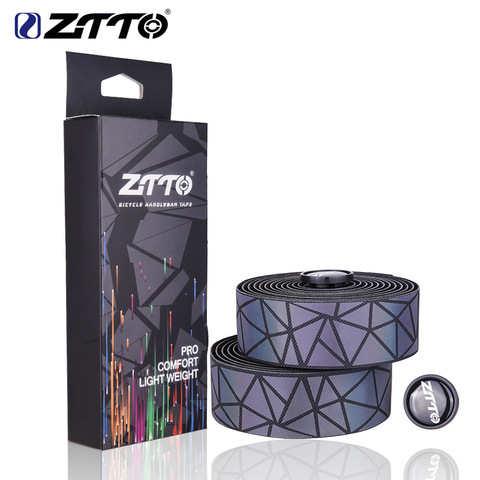 ZTTO Gravel Bike Reflective Bar Tape Road Bike Colorful Gradient Color Non-slip Handlebar Tapes Bicycle EVA Tape Bartape ► Photo 1/6