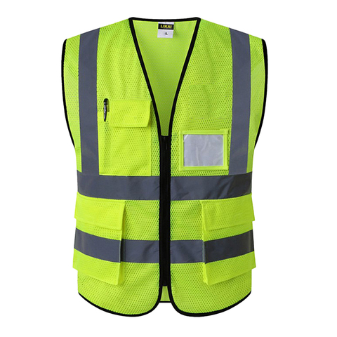 Reflective Safety Vest Engineer Construction Gear With Pockets ► Photo 1/6