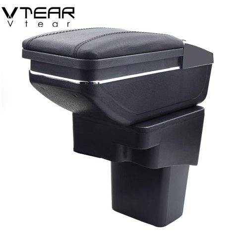 Vtear For Hyundai Solaris/Verna/Grand Avega armrest box central Store content box with cup holder ashtray car-styling accessory ► Photo 1/6