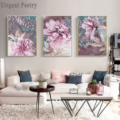 Abstract Painting Scandinavian Poster Nordic Decoration Home Wall Art Flowers Posters And Prints Decorative Pictures Unframed ► Photo 1/6
