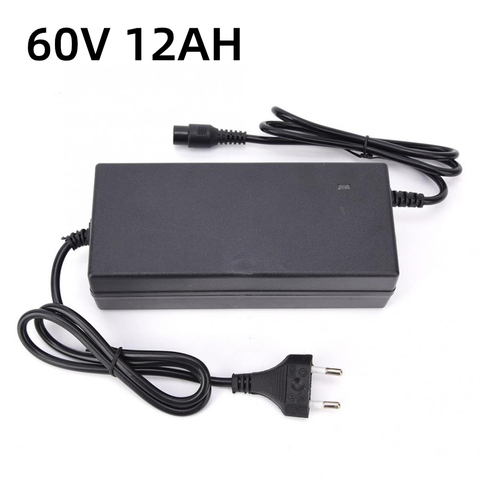 60V 12AH Portable Universal Electric Bicycle Battery Charger for Electric Scooter Bicycle DC67.2V 2A EU Plug 100-240V ► Photo 1/6