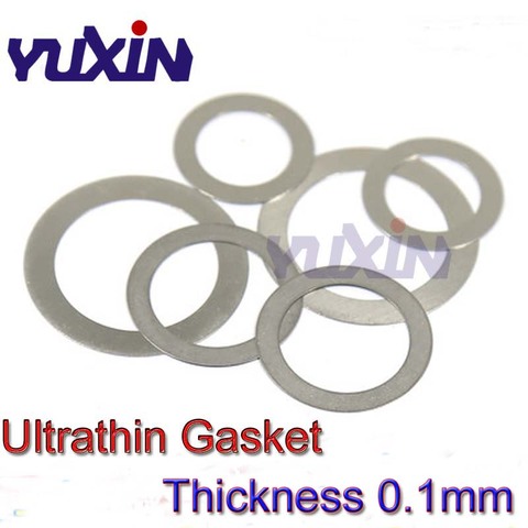 Thickness 0.1mm Stainless Steel 304 Flat Washer Ultrathin Gasket M3-M40 A2 Thin shim Washers ► Photo 1/3