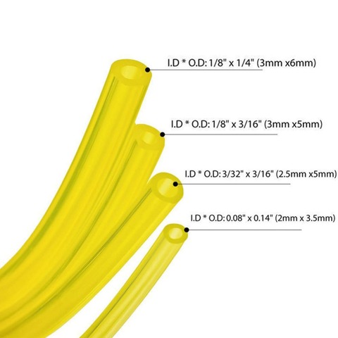 3M 6M 9M 10M 15M Tygon Petrol Oil Fuel  Gas Tube HoseLine Pipe Hose IDxOD 3mmx5mm 2.5mmx5mm 3mmx6mm 2mmx3.5mm ► Photo 1/6