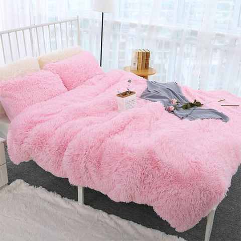 Shaggy Super Soft Coral Fleece Blanket Warm Cozy Bedding Blanket Fluffy Sofa Bedding Airplane Hotel Throw Sofa Blanket New ► Photo 1/6