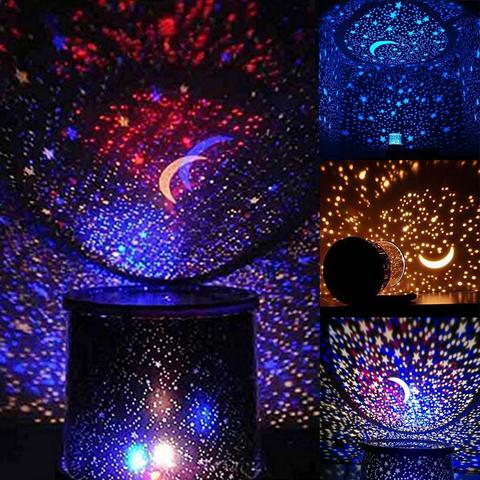 Romantic Amazing Cosmos Moon Colorful Master Star Sky Night Lamp Projector Christmas Light Kid Chidren Present Gift Univers ► Photo 1/6