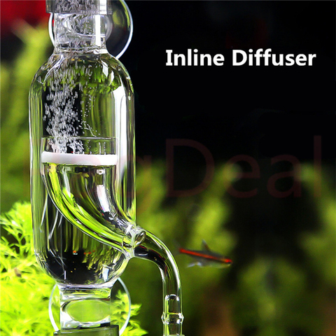 Aquatics Inline Diffuser 12/16 16/22 Glass CO2 Atomizer Bubble Diffuser Reactor Injector for Planted Aquariums Fish Tanks ► Photo 1/5