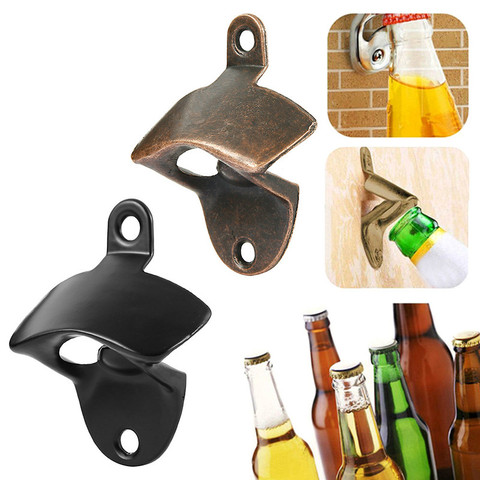 3 Pcs Vintage Beer Openers Zinc Alloy Wall Mounted Wine Bottle Opener Tools Bar Drinking Accessories Home Kitchen Party Supplies Alitools - Antique Wall Mounted Wine Bottle Opener