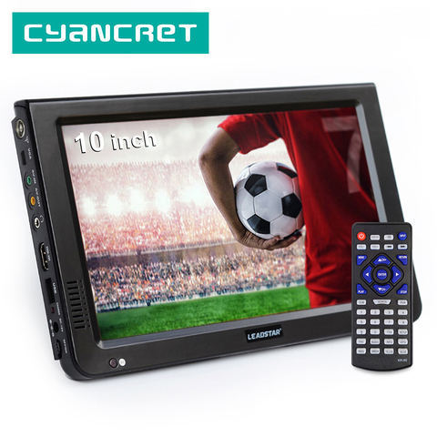 LEADSTAR 10 inch HD Portable TV DVB-T2 ATSC ISDB-T tdt Digital and Analog mini small Car Television Support USB SD MP4 H.265 AC3 ► Photo 1/6