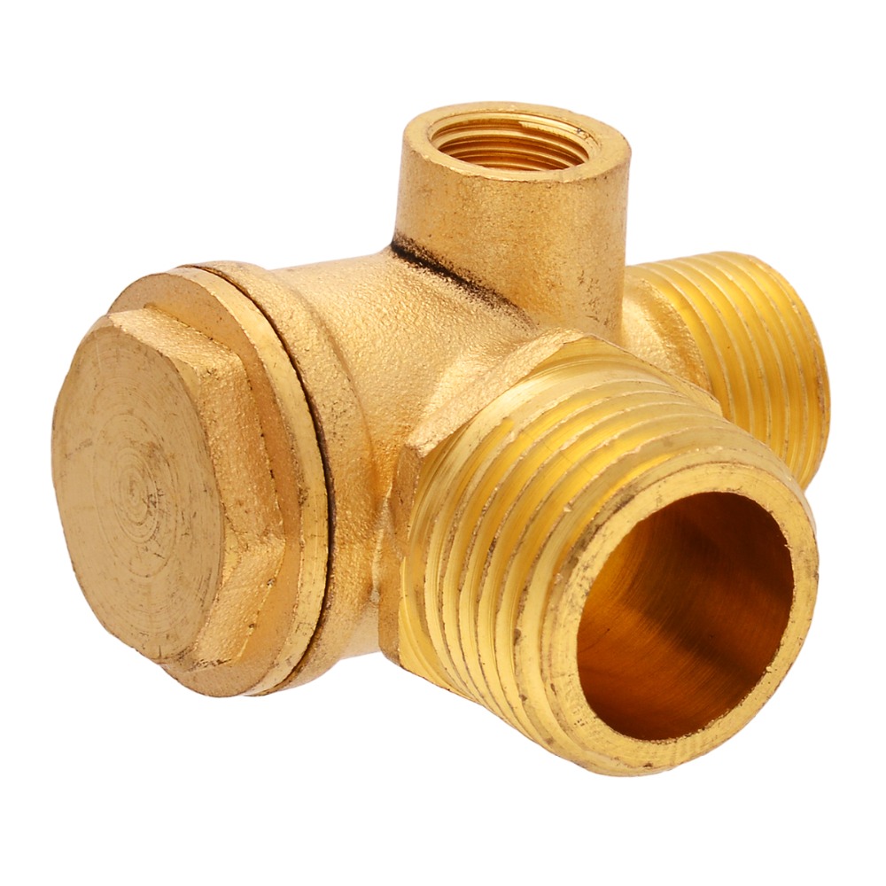 Air compressor check valve Gold High quality Replacement 3-Port Durable 