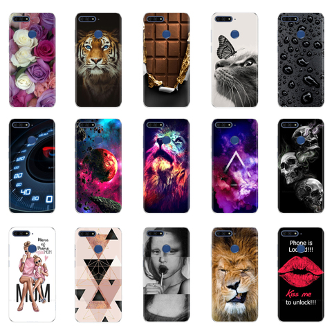 Case for Honor 7A Pro Soft Silicone Phone Cover Fundas for Huawei Honor 7A AUM-L29 Honor7A 7 A Pro Cover 5.7'' Case Coque Bumper ► Photo 1/6