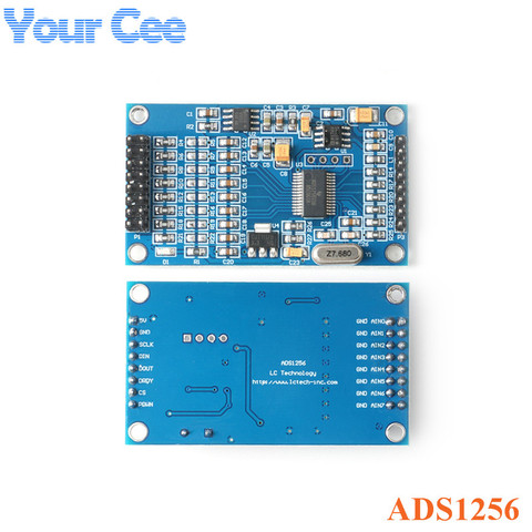 High Precision ADS1256 24bit 8 Channel ADC AD Module  ADS1256IDB ADC Collecting Data Acquisition Module 5V SPI Interface ► Photo 1/5