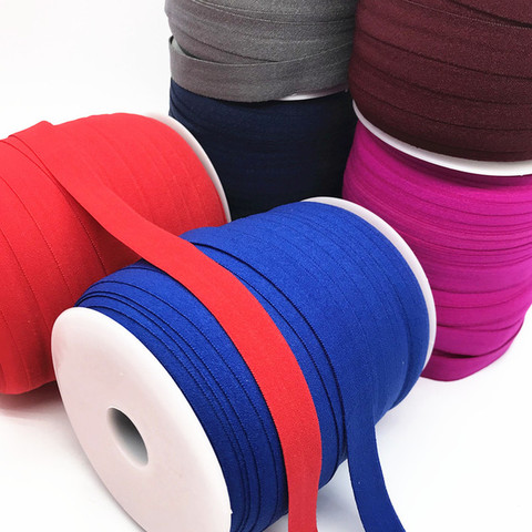 10 M/roll 15mm Polyester Ribbon Satin Bias Tape Bias Binding Solid Color Non-iron Edge Strip For DIY Garment Sewing And Trimming ► Photo 1/6