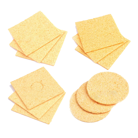 10pcs Replacement Sponges Soldering Iron Cleaner Solder Tip Cleaning Pad Cleaning Sponge Yellow ► Photo 1/5