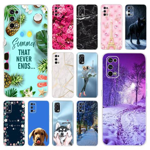 For Realme 7 Pro Case Cover Silicone Soft TPU Case for OPPO Realme 7 Case Realme7 Bumper Printed Funda Realme V5 V3 Global Coque ► Photo 1/6