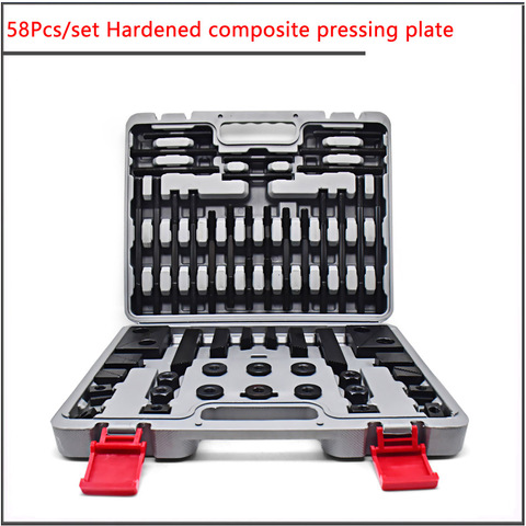 58pcs set M10 M12 M16 Multi function combined press plate of milling machine，Hardened combined pad iron for machining center ► Photo 1/6