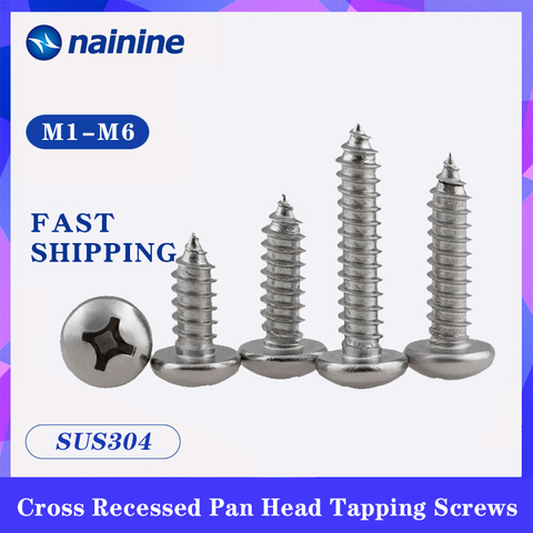 PA [M1-M6] 304 Stainless Steel Pan Phillips Head Self-tapping Screws  Electronic Small Screw SS37 - Price history & Review, AliExpress Seller -  Shop1491529 Store