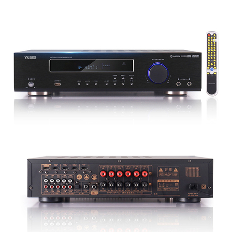 800W 220V DTS Dolby HD decoding 5.1 Bluetooth amplifier AV-638 amplifier home high power professional digital amplifier ► Photo 1/6