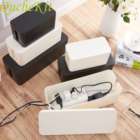 Plastic Wire Storage Box Power Line Storage CasesJunction Box Cable Tidy Storage Box Household Necessities 3 Sizes ► Photo 1/6