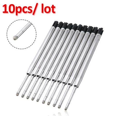 10Pcs Stainless Steel Black Ballpoint Pen Ink Refills Fine Point Medium For All Parker Style Roller Ball Pen ► Photo 1/6