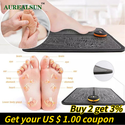 Electric EMS foot massager mat tens massageador pes electroestimulador muscular Health Care relaxation terapia fisica massage ► Photo 1/6