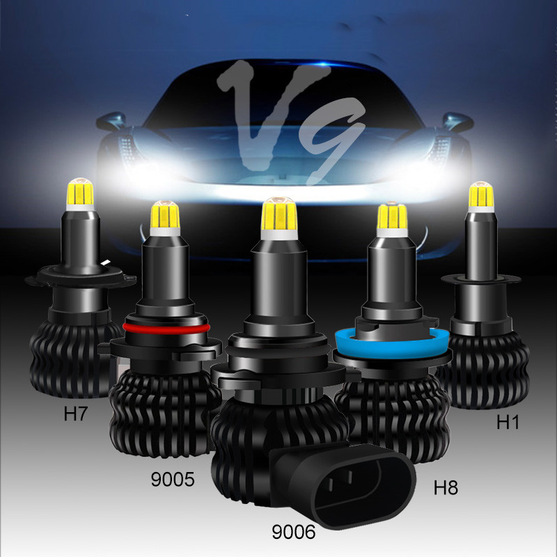 V9 With SAMSUNG 48 CSP Chips Led H7 8 Sides 9005 HB3 H11 H8 H1 Bulbs Car  lights 50W 18000LM 6500k Fog Light Hi Lo led Automotivo - Price history &  Review