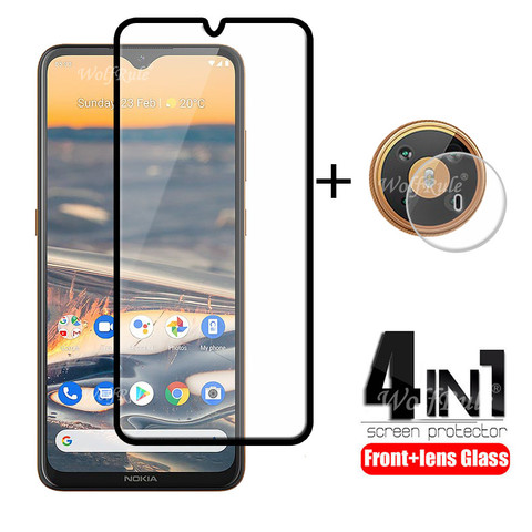 4-in-1 For Nokia 5.3 Glass For Nokia 5.3 Tempered Glass Screen Protector Protective Camera Flim For Nokia 7.2 3.4 5.3 Lens Glass ► Photo 1/6