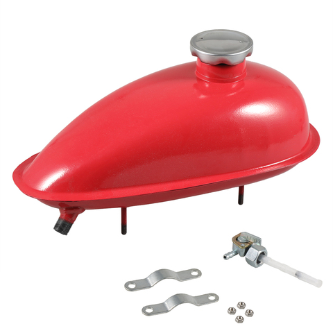 Pouvoir Red  2L Fuel Gas Tank For 2/4 Stroke 80cc 60cc 66cc 49cc Engine Motorized Bicycle ► Photo 1/6