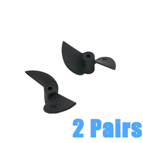 2pair Remote Control Ship Parts 2 Blades CW CCW Nylon RC Boat Propellers Set for 2mm /0.07inch Shaft High Quality Nylon RC parts ► Photo 1/3