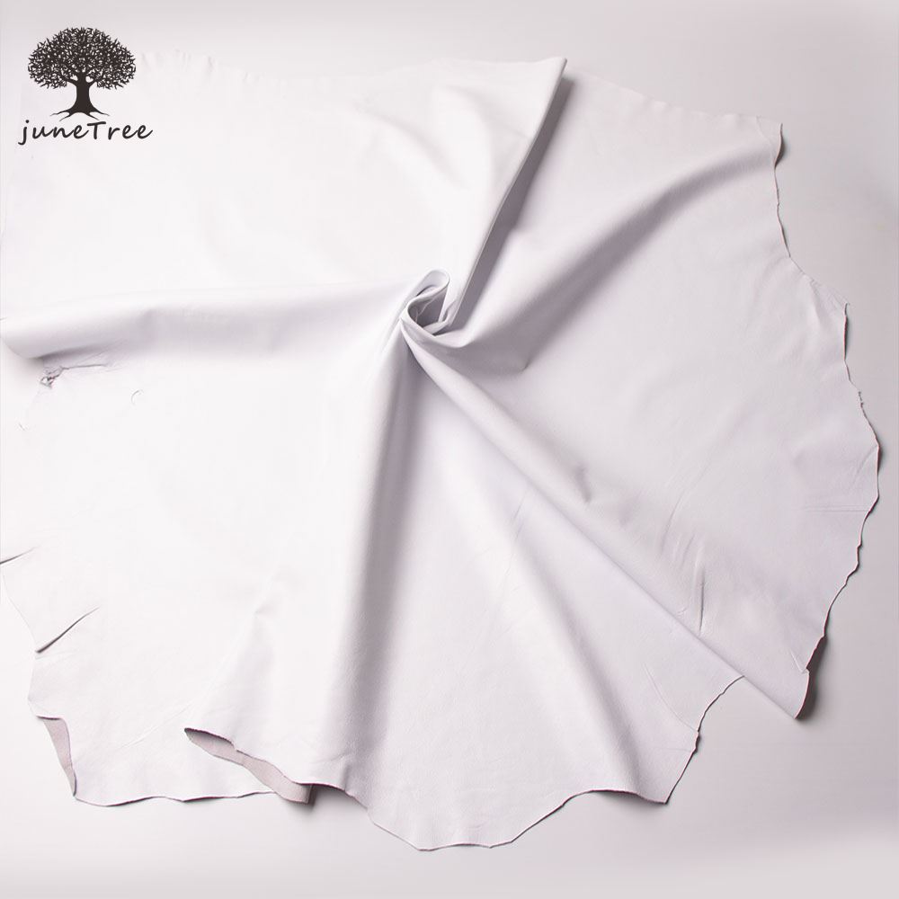 Junetree High quality white leather Sheep skin Genuine leather soft whole skin leather craft 0.5mm-0.9mm thick ► Photo 1/6