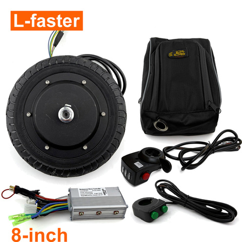 36V 350W ELECTRIC SCOOTER CONVERSION KIT 8 INCH BRUSHLESS HUB MOTOR KIT FOR KICKSCOOTER DIY ELECTRIC TRIKKE SPEED CAN BE 30KM/H ► Photo 1/6