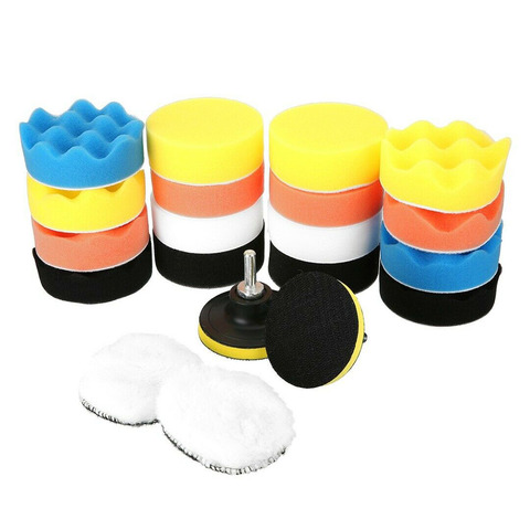 22Pcs Car Polishing Waxing Sponge Wheel Polishing Disc Kit Set 3inch M10 Sponge Disc Pad For Car Polisher Polishing Buffing Auto ► Photo 1/6