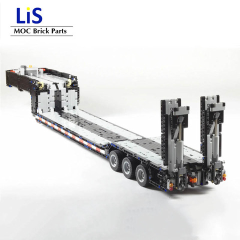 NEW Technic RC Power Mobile RC low loader with ramps Carriage Towing Head MOC Building Blocks Bricks DIY Toys Kids Toys ► Photo 1/4