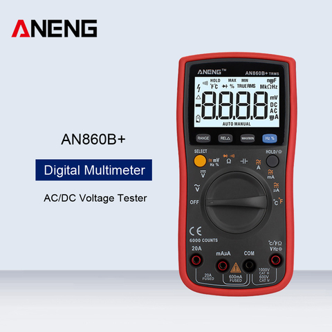 ANENG AN860B+ AC/DC Current Voltage Tester Digital Multimeter Profesional 6000 Counts Detector Tester Peak Multimetro Meter ► Photo 1/6