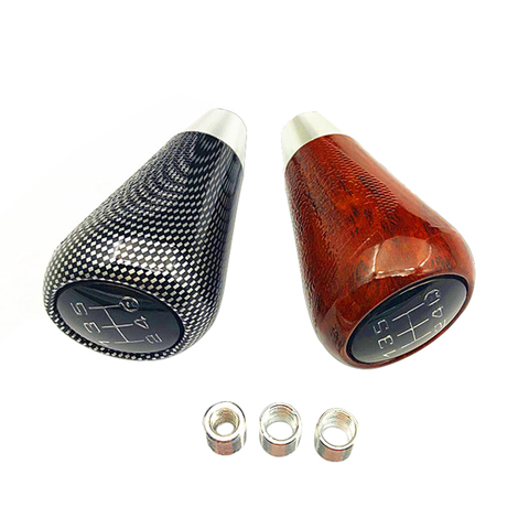 Universal 5 Speed Gear Stick Wooden Look Shift Knob Anti Slip Manual Shift Lever Knob ► Photo 1/6